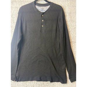 Alpine Lakes Henley dark gray long sleeve shirt men's size XL